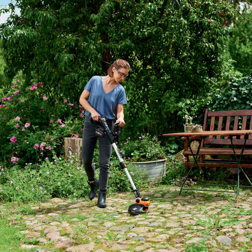 Grästrimmer Worx WG163E utan Batteri