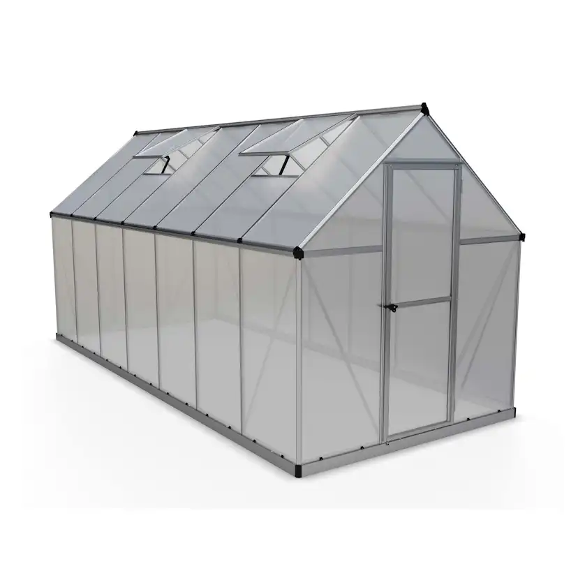 Växthus gop Mythos, Aluminiumstomme med UV-Skyddade Polykarbonatskivor, 7,9 m²