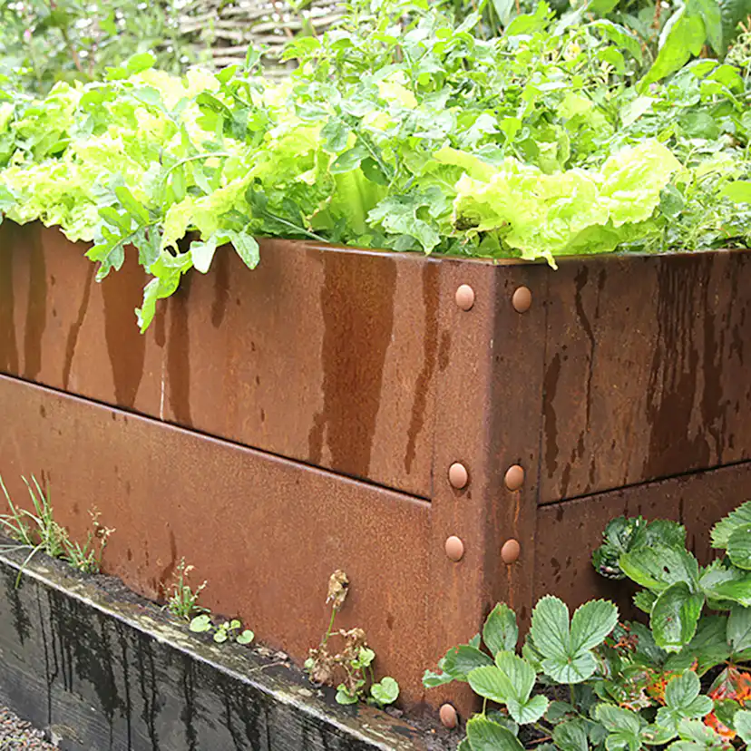 Odlingslåda Flexigarden Cortenplåt 2 mm 800x1200x400 mm