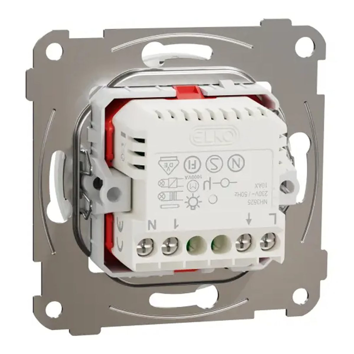 Rörelsevakt Elko One med Inbyggd Tryckknapp 10A 160º Infälld