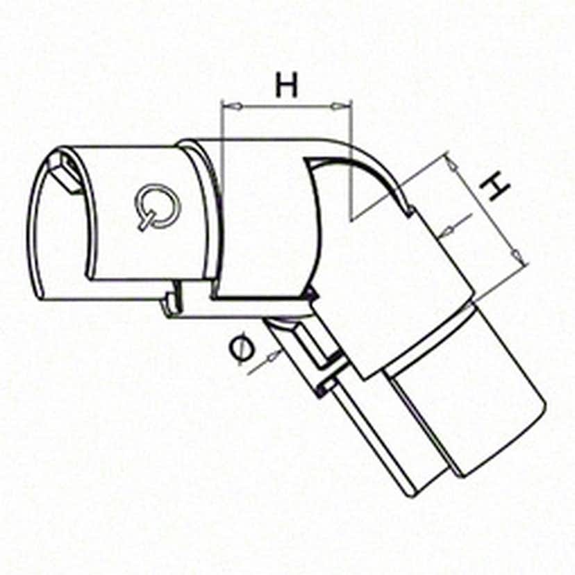 Ställbart Herrljunga Ledstångsfabrik Knä Överliggare Inomhus