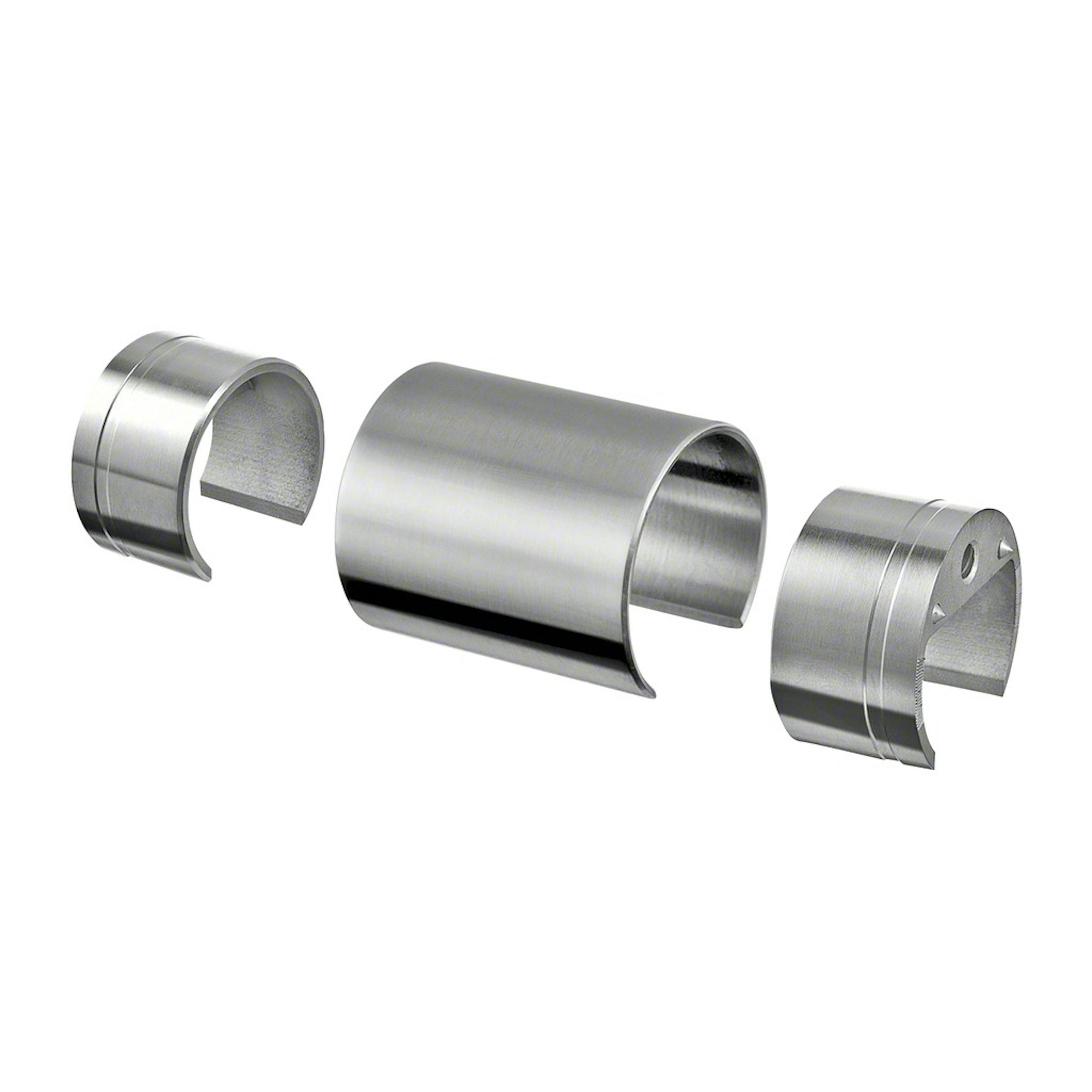 Koppling Herrljunga Ledstångsfabrik Rak Överliggare Inomhus 50 mm