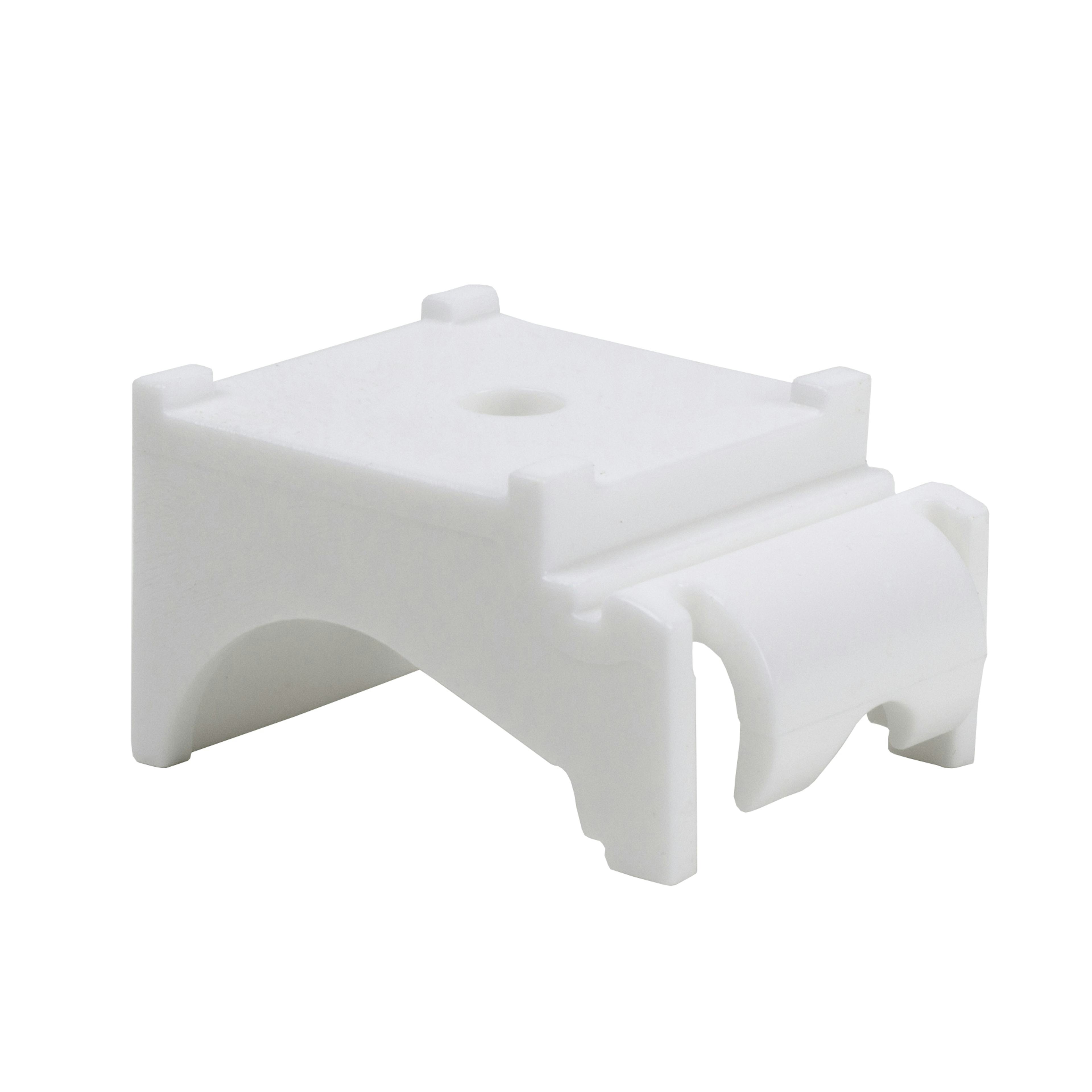 Gardintillbehör Kirsch Väggfäste för Elite-skenan Vit