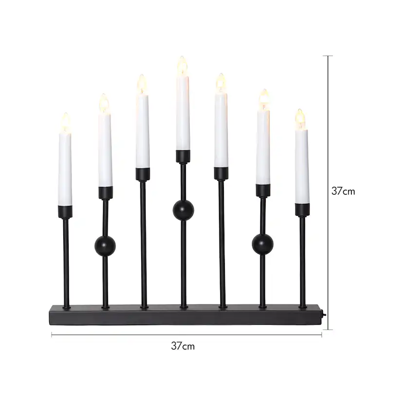 Ljusstake Star Trading Gustavo 7-armad Adventsljusstake