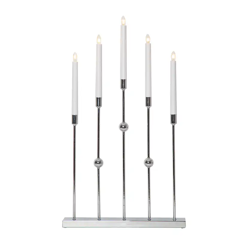 Ljusstake Star Trading Gustavo 5-armad Adventsljusstake