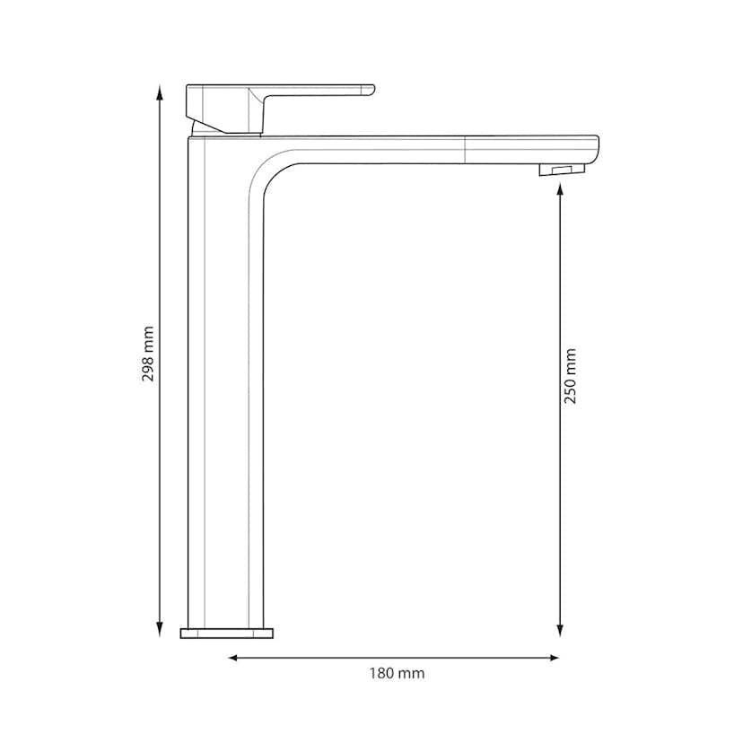 Tvättställsblandare Hafa Smooth Hög