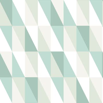 Tapet ESTAhome Grafiska Trianglar Mintgrön/Blå