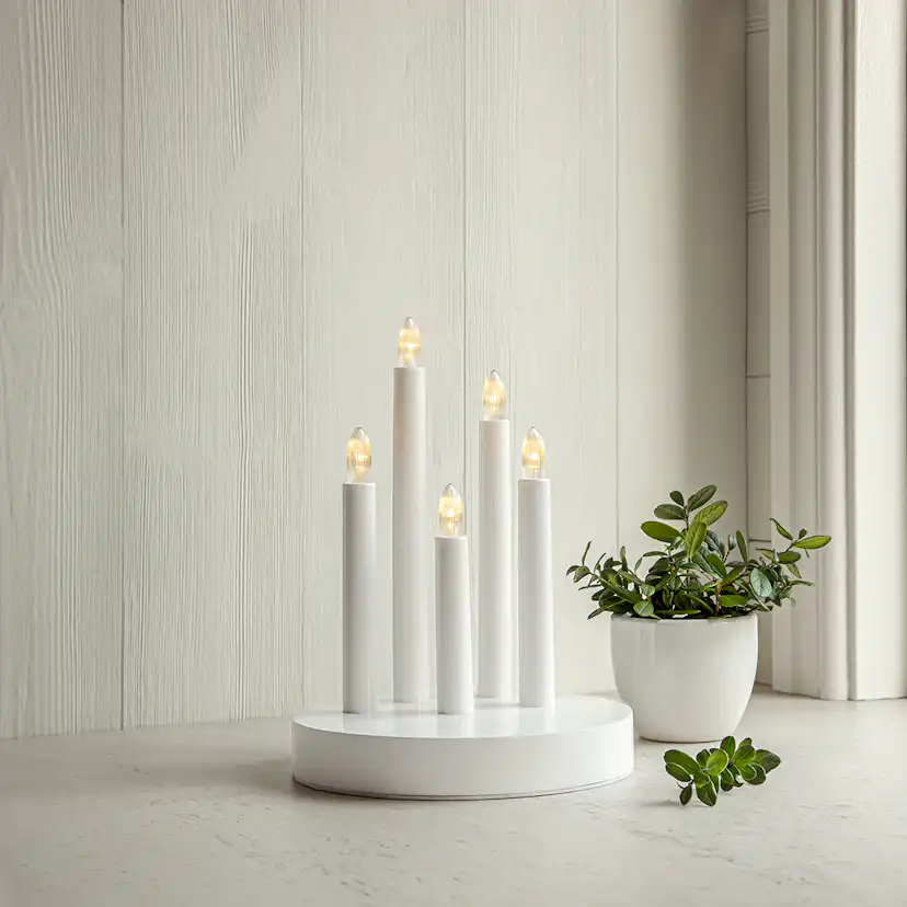 Ljusstake Star Trading Doris Batteridriven Adventsljusstake