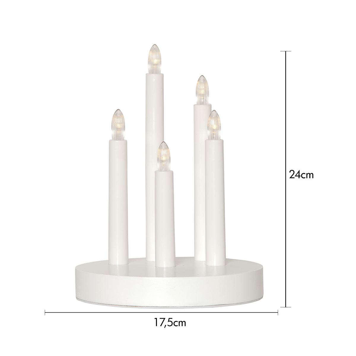 Ljusstake Star Trading Doris Batteridriven Adventsljusstake