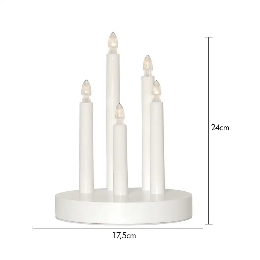 Ljusstake Star Trading Doris Batteridriven Adventsljusstake