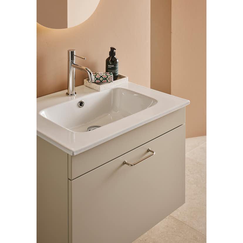 Tvättställsskåp Hafa Sand 1 Låda med Tvättställ 600