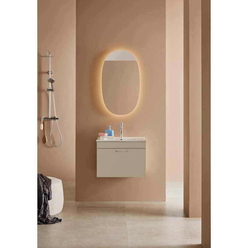 Tvättställsskåp Hafa Sand 1 Låda med Tvättställ 600