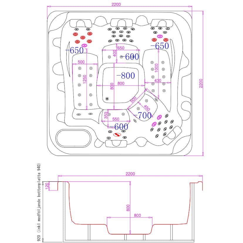 Spabad Lyfco Vivid Dreams Black Edition WiFi