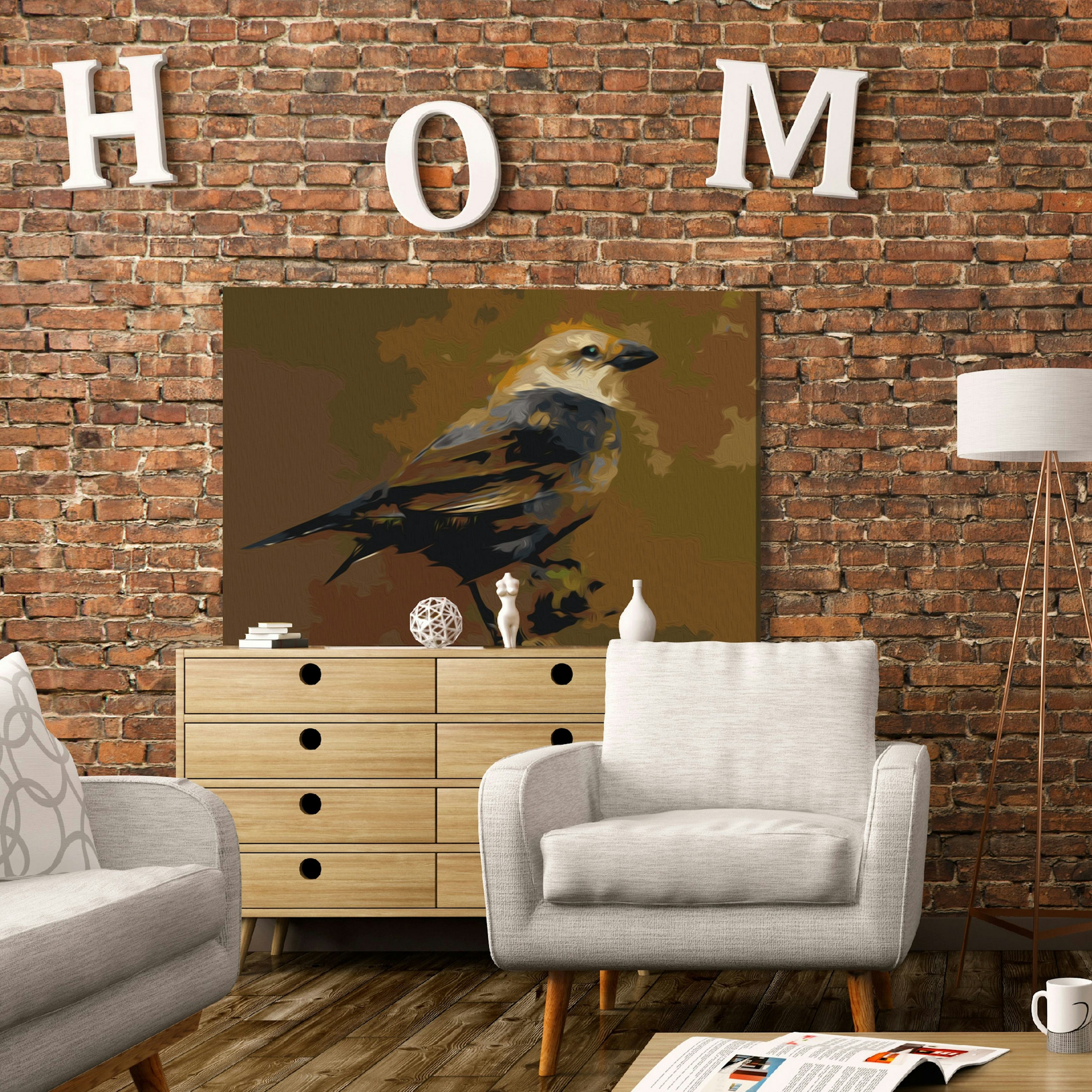 Gör-det-själv Målningar Arkiio Bird on Branch