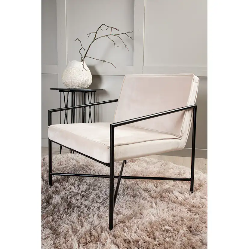 Fåtölj Venture Home Rakel Sammet