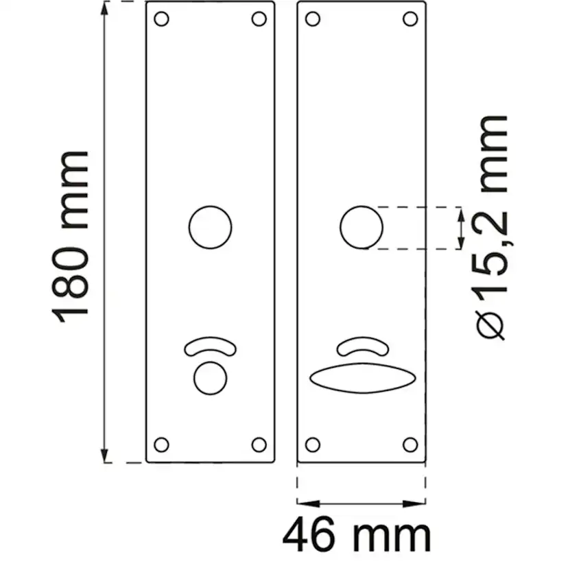 Långskylt-WC Habo 65