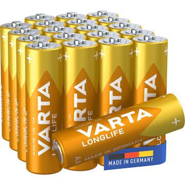 Batteri VARTA Alkaliska Longlife LR6/AA 20-Pack