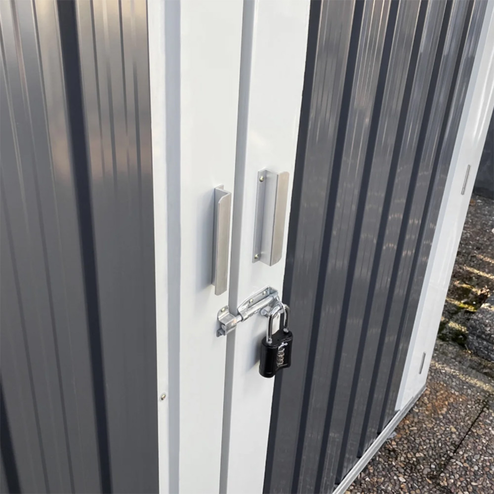 Cykelförråd Metalcraft 4,2m² Låsbart för Utomhusbruk