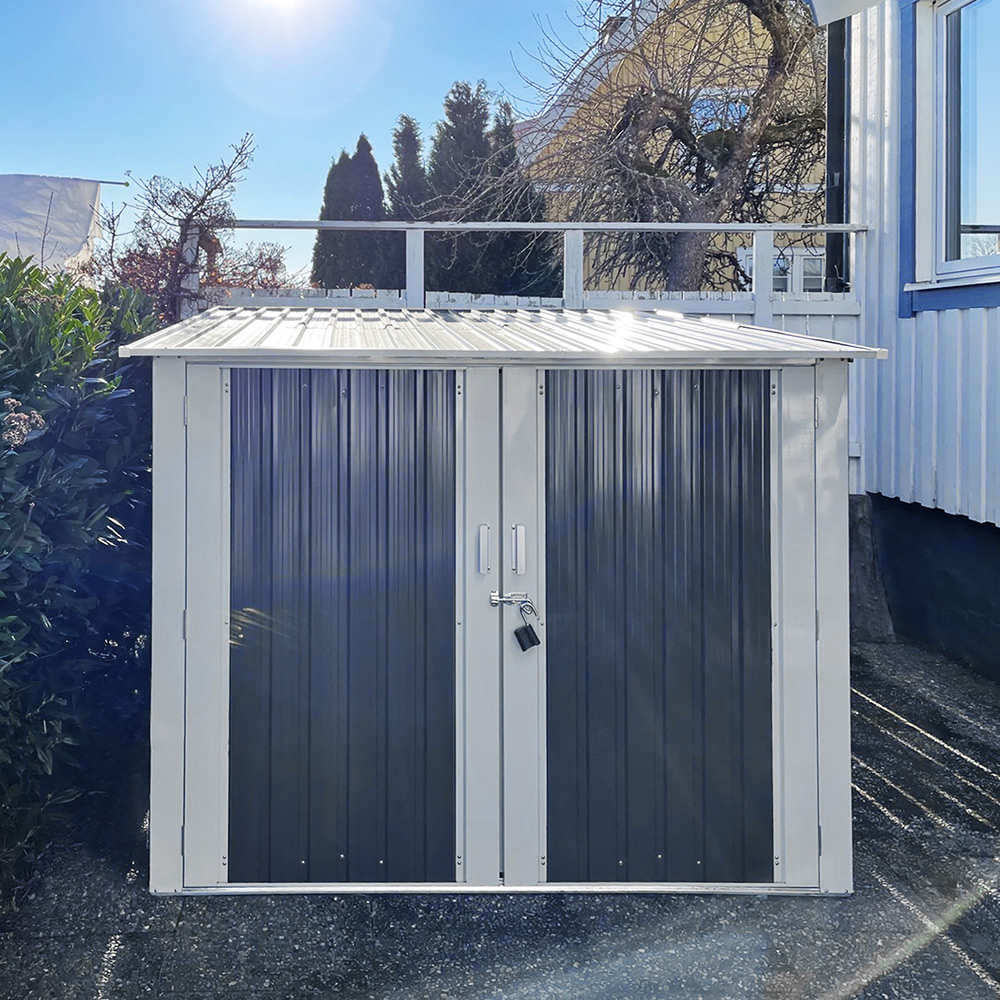 Cykelförråd Metalcraft 4,2m² Låsbart för Utomhusbruk