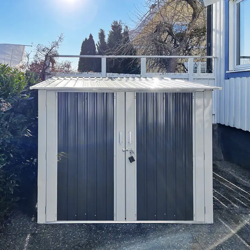 Cykelförråd Metalcraft 4,2m² Låsbart för Utomhusbruk