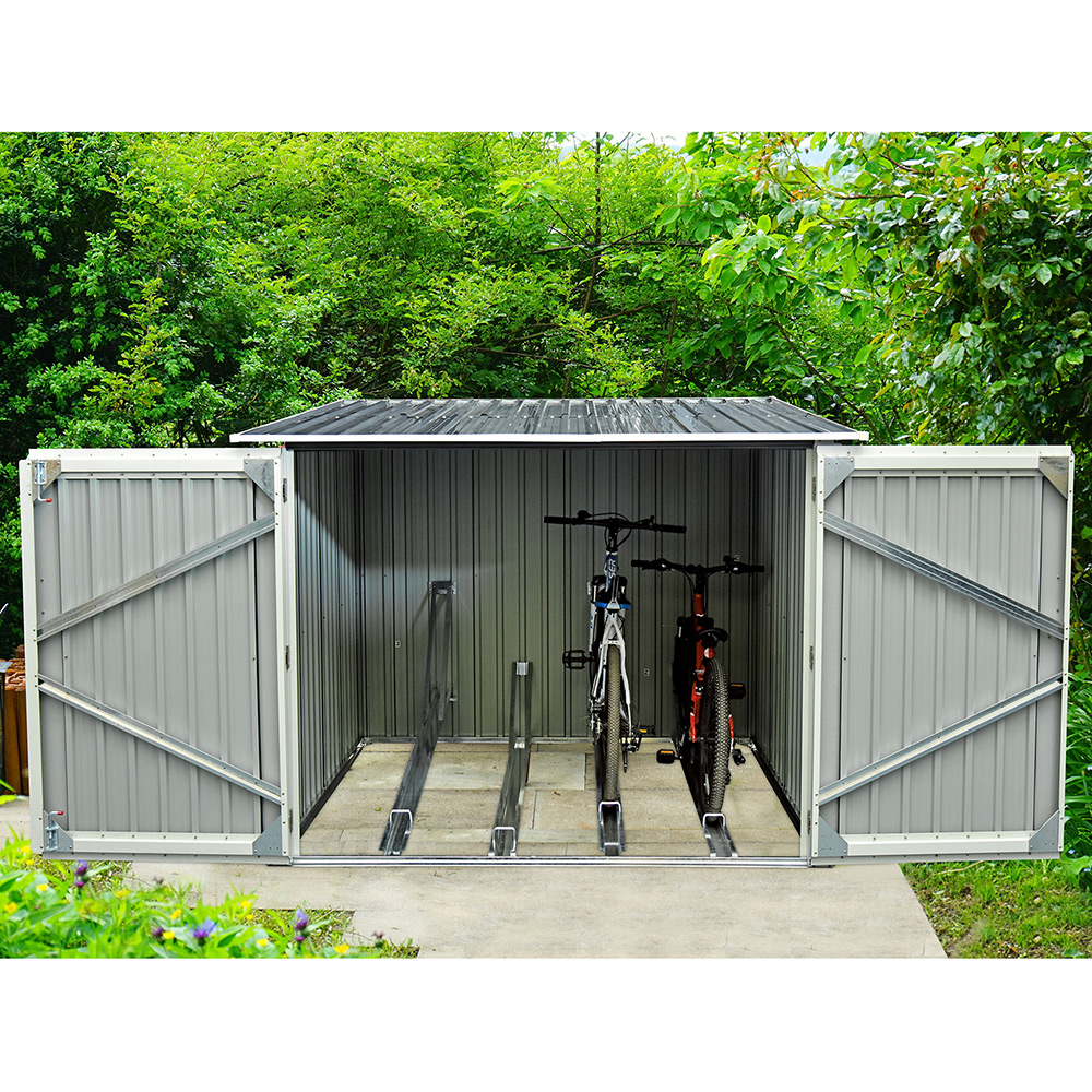 Cykelförråd Metalcraft 4,2m² Låsbart för Utomhusbruk
