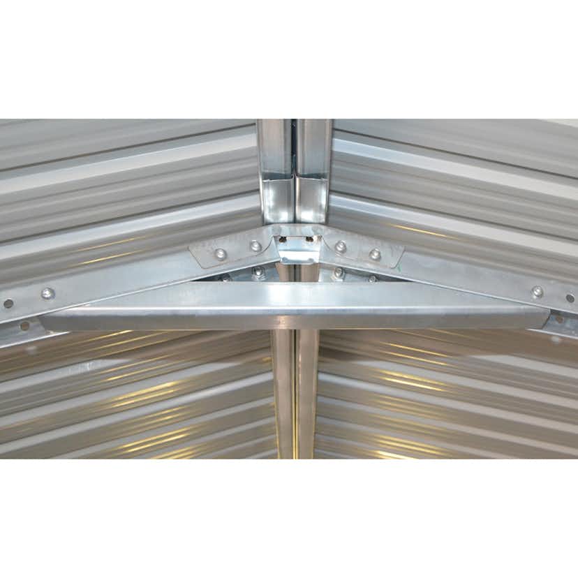 Garage Metalcraft 18m² Antracit/Vit Uteförråd