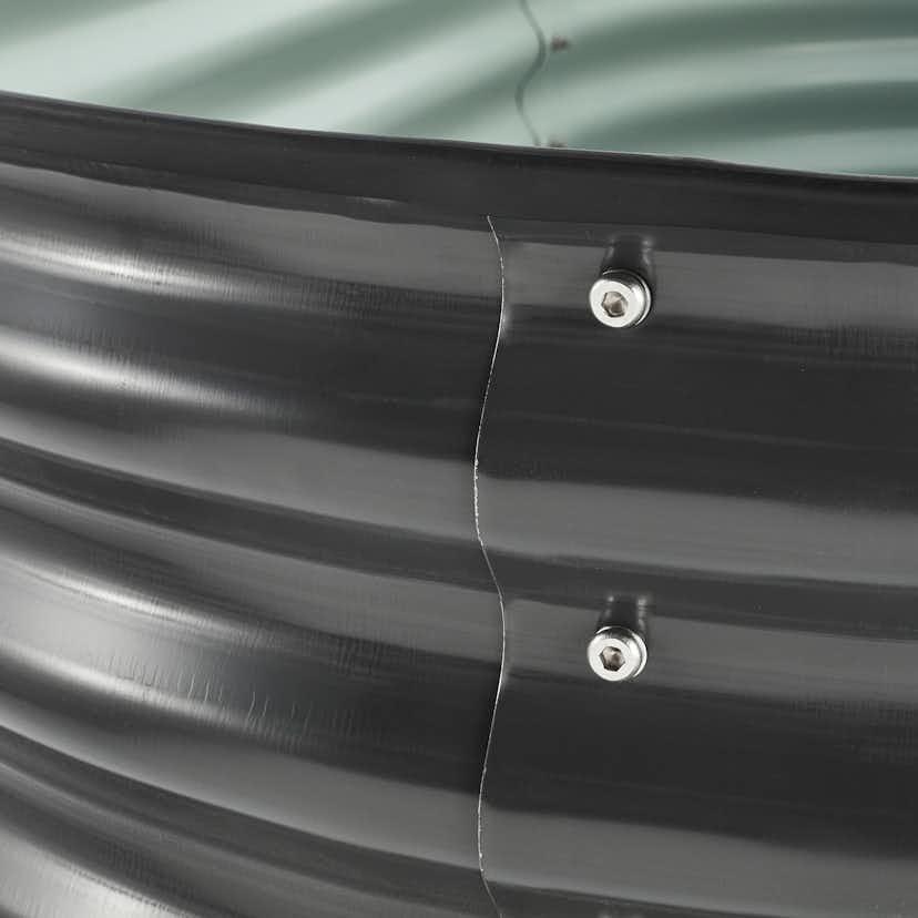 Odlingslåda Metalcraft Galvaniserat Stål 160 cm