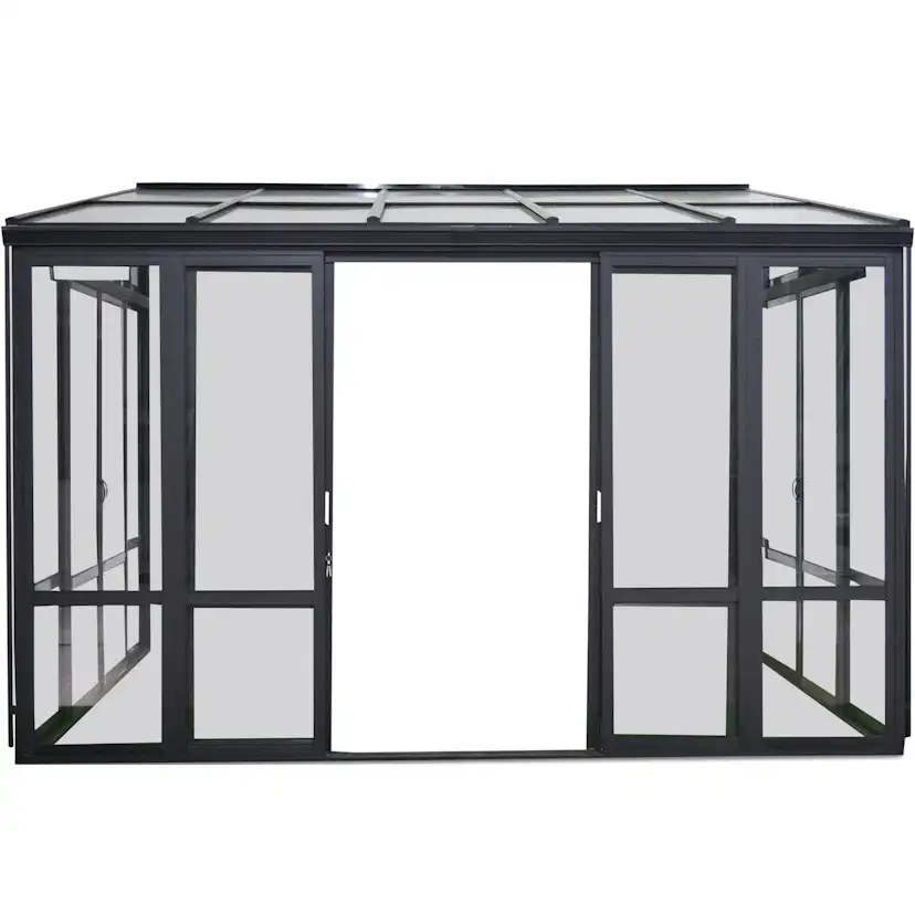 Uterum Metalcraft 10,7m² Säkerhetsglas Svart