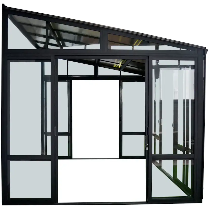 Uterum Metalcraft 10,7m² Säkerhetsglas Svart