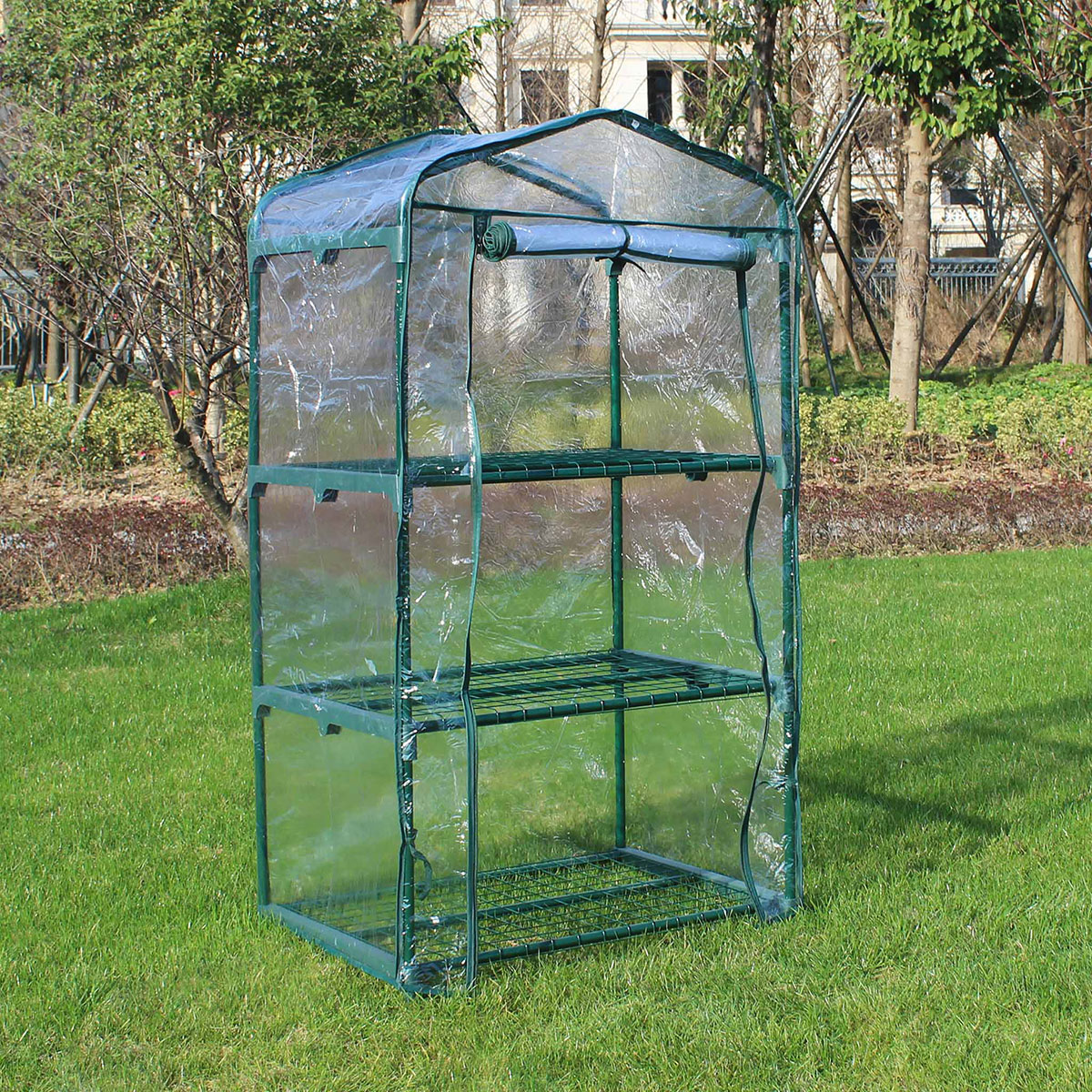 Växthus Metalcraft 0,3 kvm Grön Rektangulärt