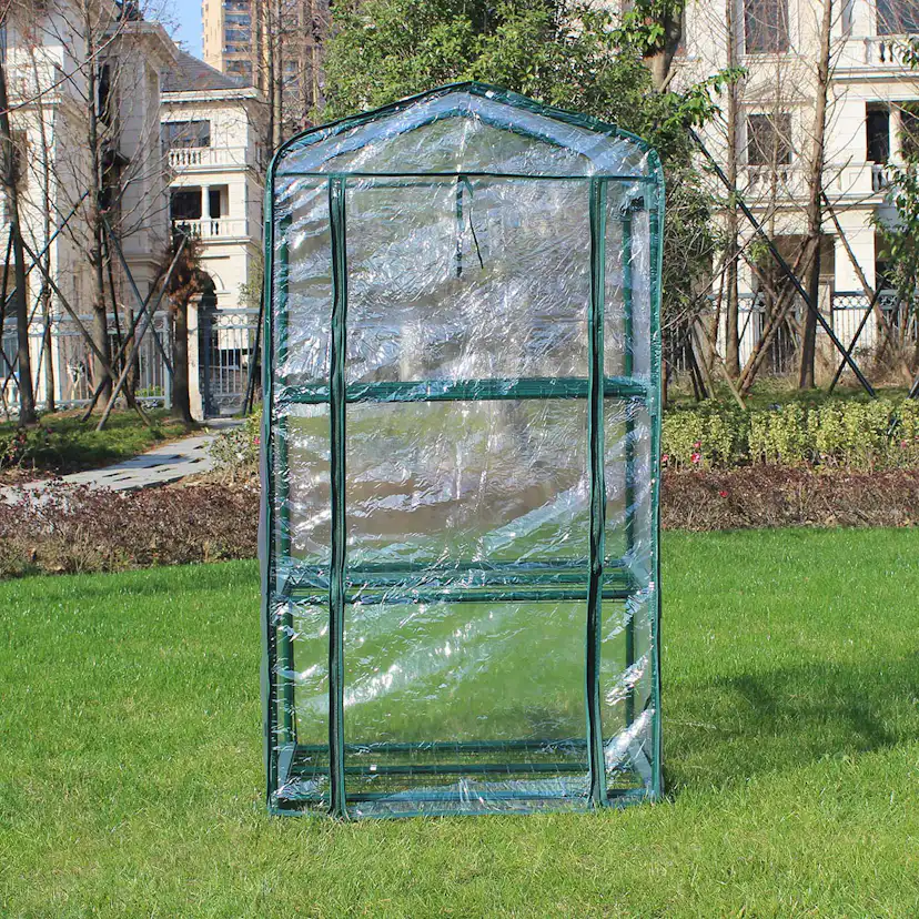 Växthus Metalcraft 0,3 kvm Grön Rektangulärt