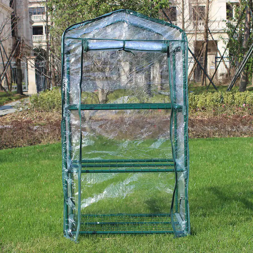 Växthus Metalcraft 0,3 kvm Grön Rektangulärt