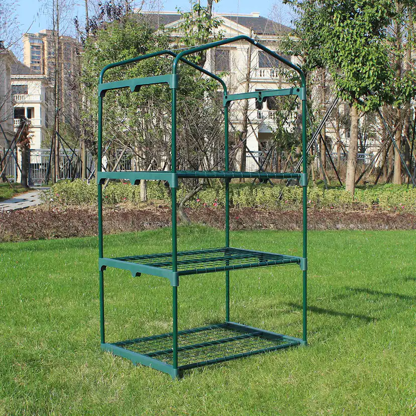 Växthus Metalcraft 0,3 kvm Grön Rektangulärt