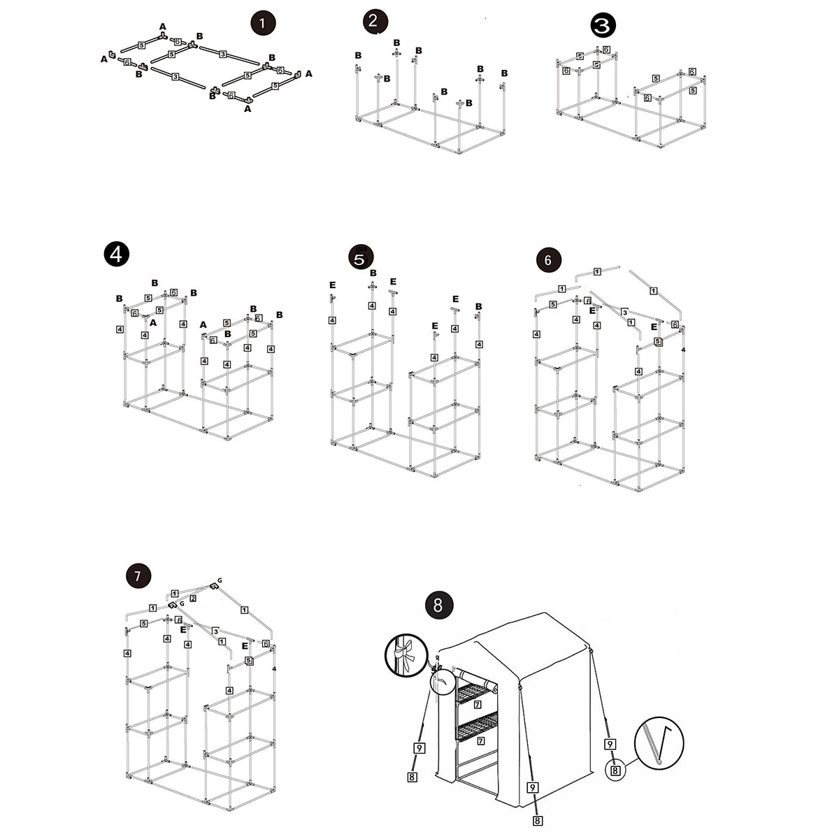 Växthus Metalcraft 1,04 kvm Grön Rektangulärt