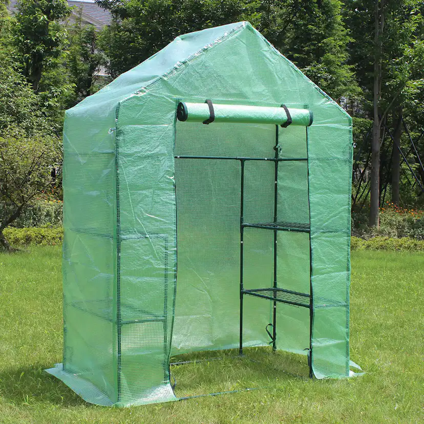 Växthus Metalcraft 1,04 kvm Grön Rektangulärt