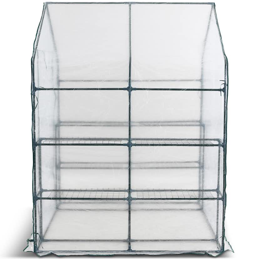 Plastväxthus Metalcraft 8 hyllor Transparent