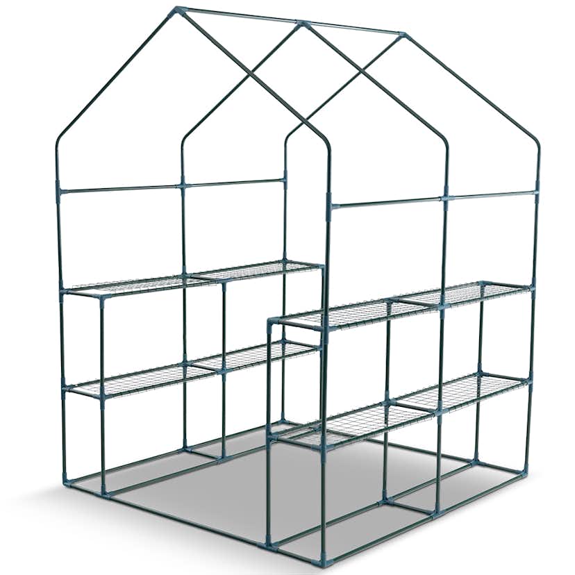 Plastväxthus Metalcraft 8 hyllor Transparent