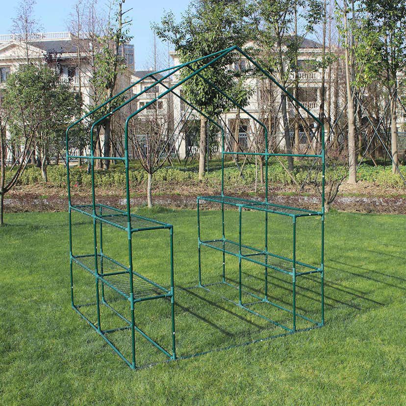 Växthus Metalcraft 2,04 kvm Grön Kvadrat