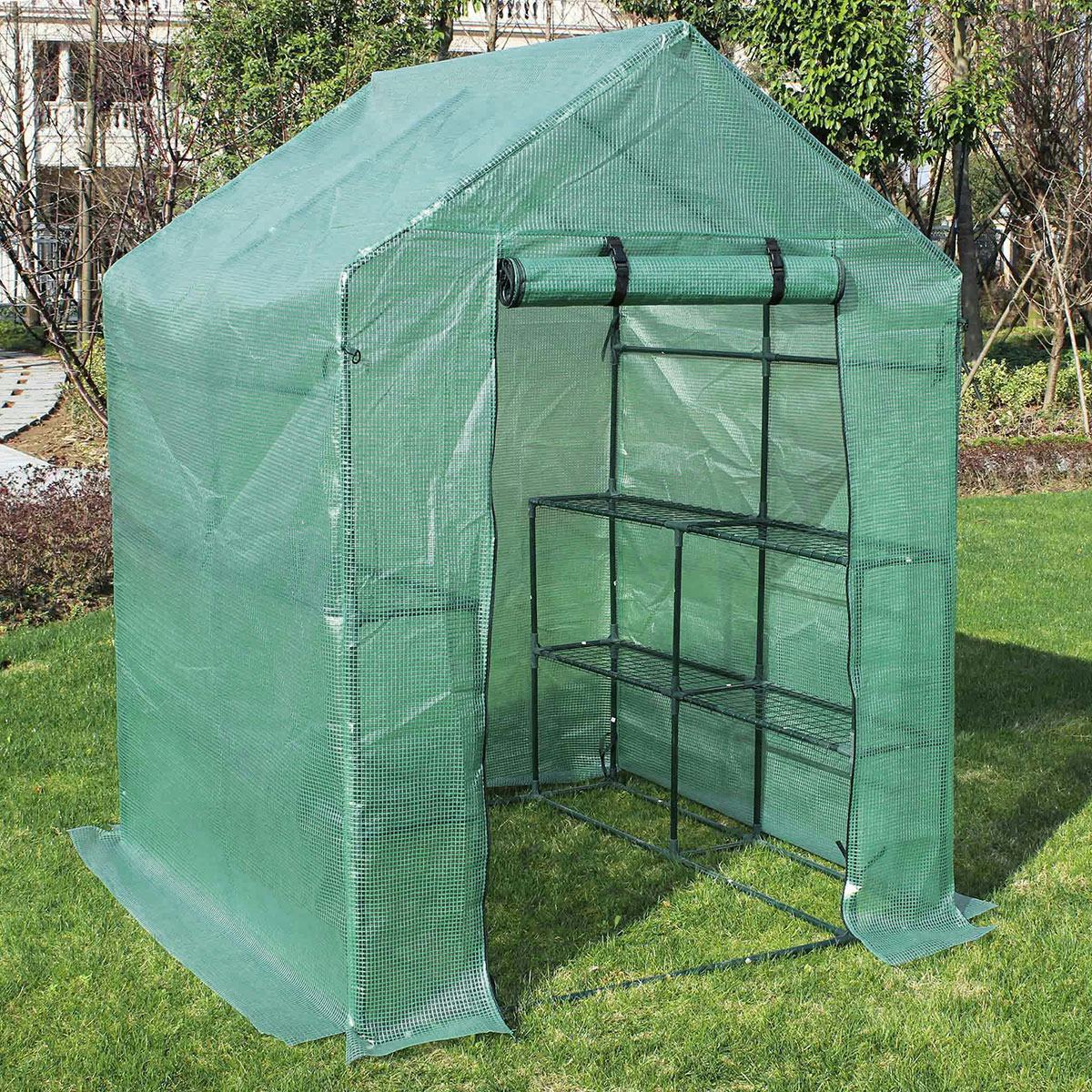 Växthus Metalcraft 2,04 kvm Grön Kvadrat