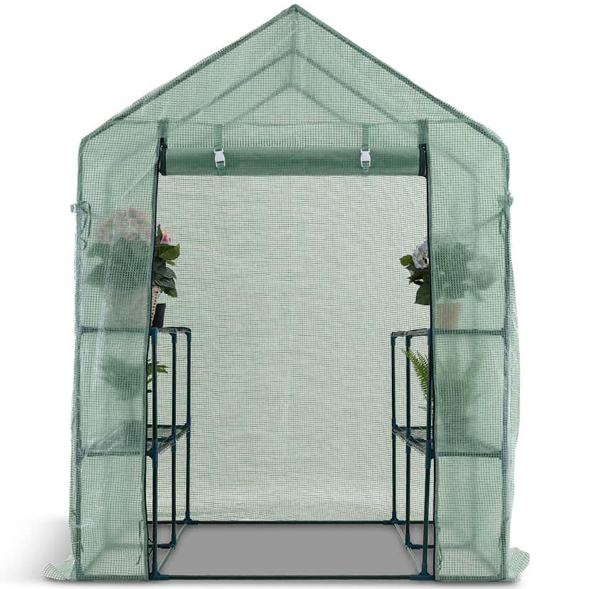 Växthus Metalcraft 2,04 kvm Grön Kvadrat