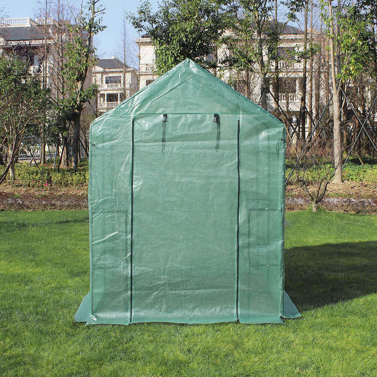 Växthus Metalcraft 2,04 kvm Grön Kvadrat