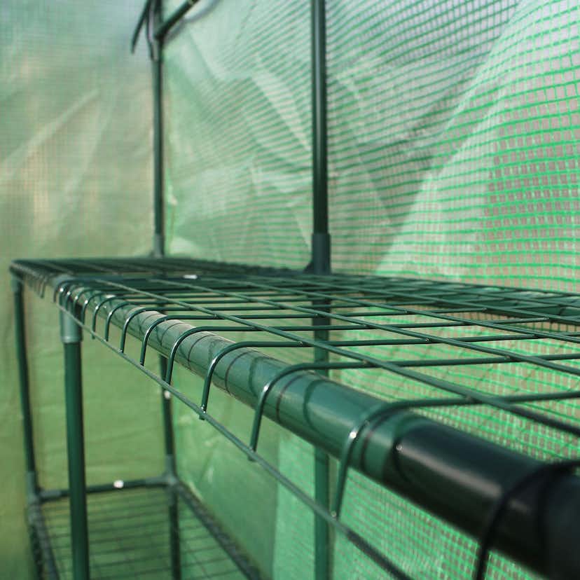 Växthus Metalcraft 2,04 kvm Grön Kvadrat