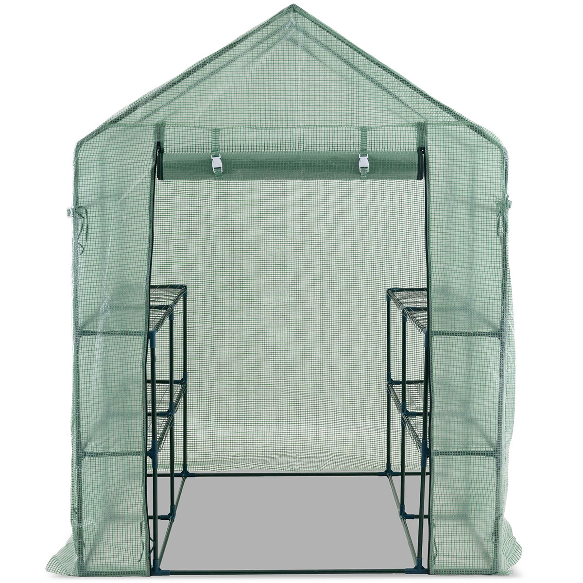 Växthus Metalcraft 2,04 kvm Grön Kvadrat