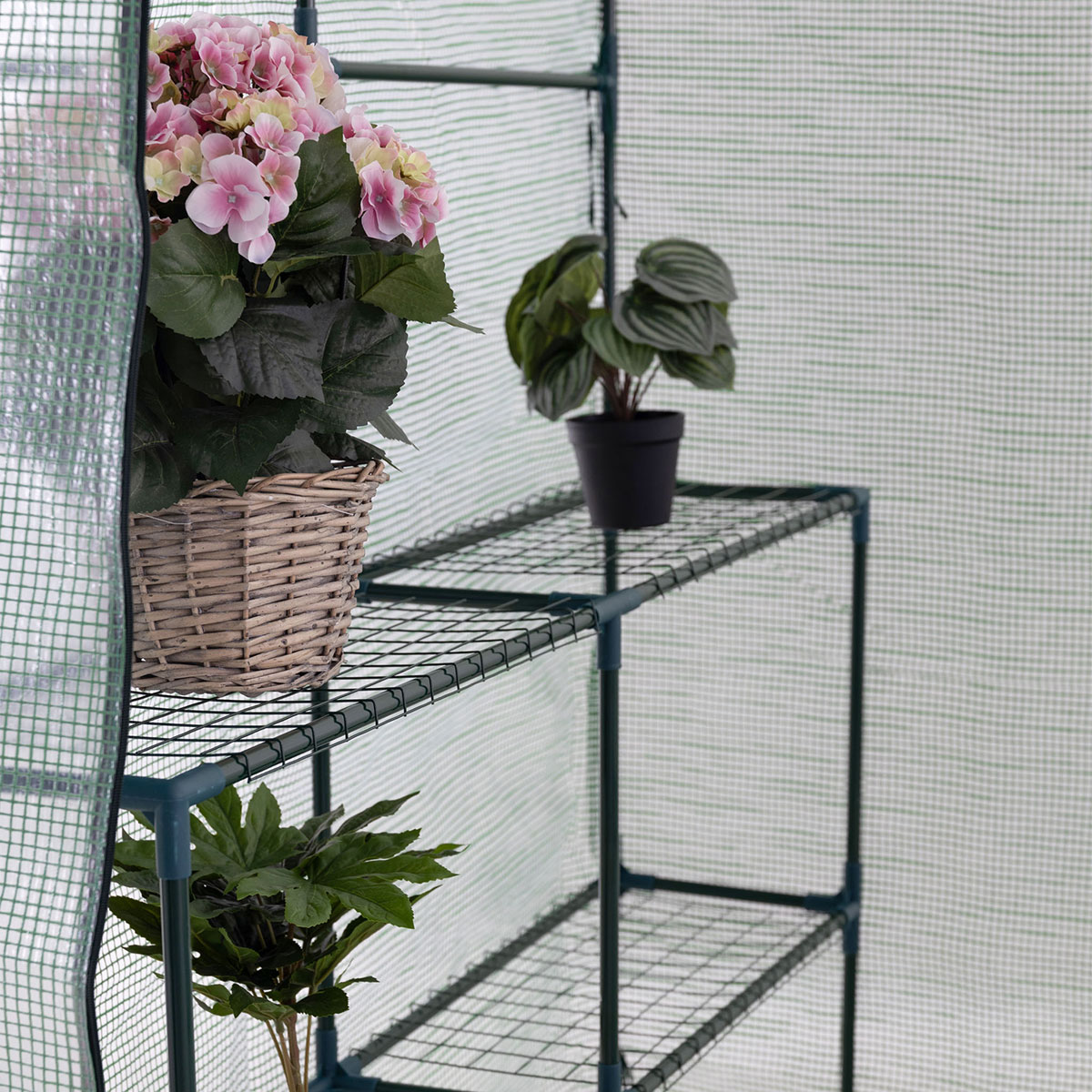 Växthus Metalcraft 2,04 kvm Grön Kvadrat