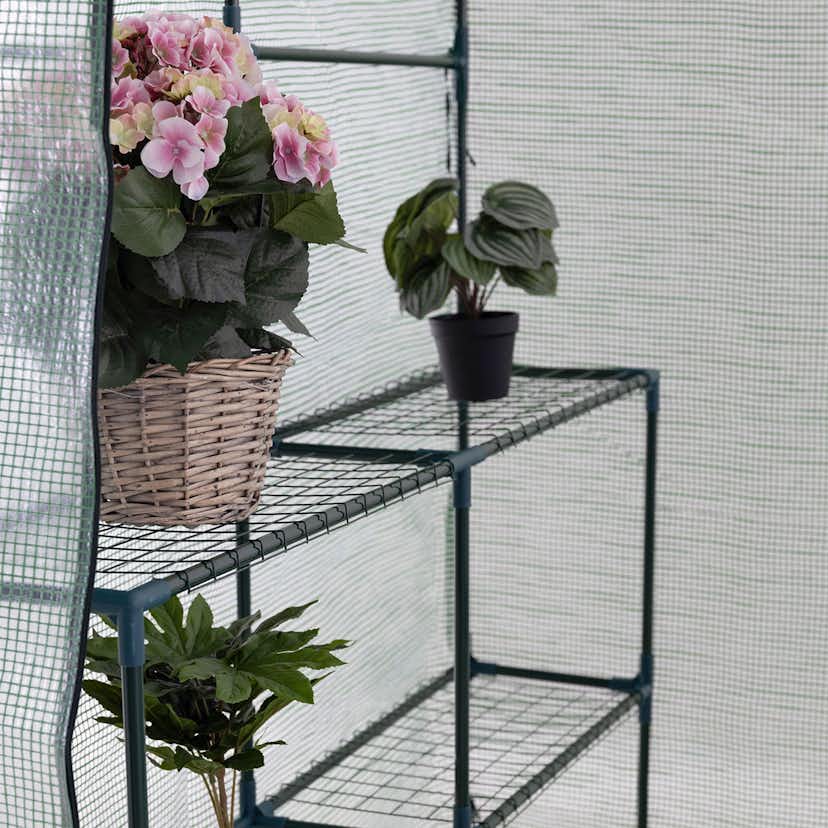 Växthus Metalcraft 2,04 kvm Grön Kvadrat