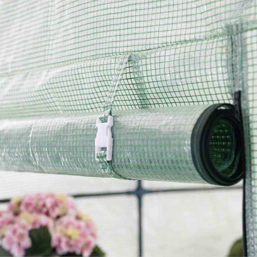 Växthus Metalcraft 2,04 kvm Grön Kvadrat