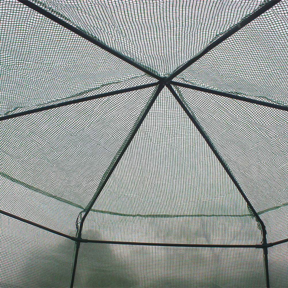 Växthus Metalcraft 3,8 kvm Grön Sexkantigt