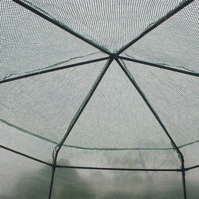 Växthus Metalcraft 3,8 kvm Grön Sexkantigt