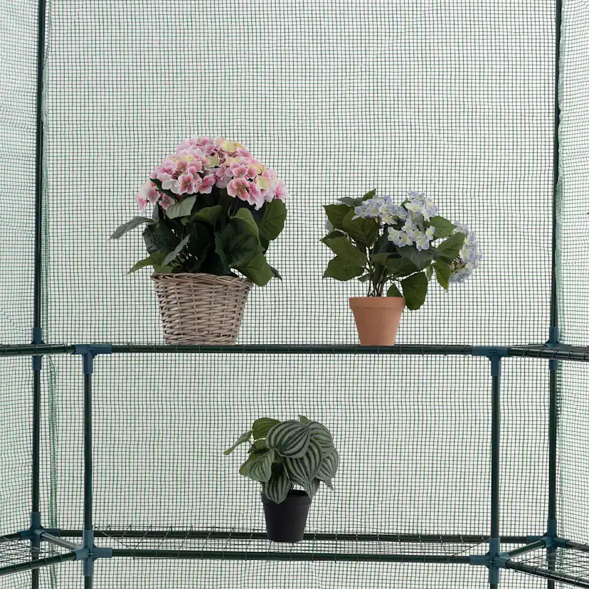 Växthus Metalcraft 3,8 kvm Grön Sexkantigt