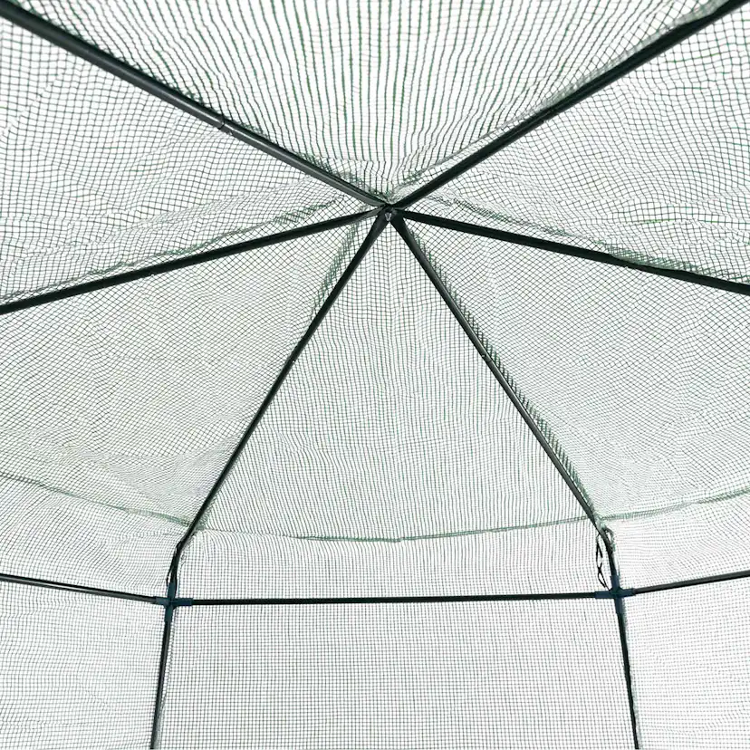 Växthus Metalcraft 3,8 kvm Grön Sexkantigt